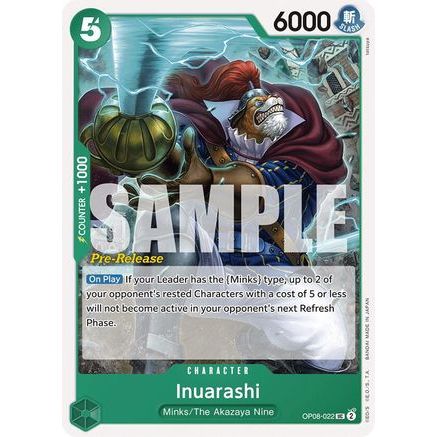 Inuarashi (OP08-022) - Two Legends Pre-Release Cards