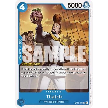 Thatch (OP08-045) - Two Legends Pre-Release Cards
