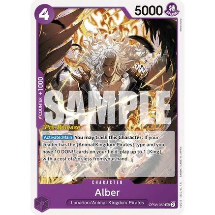 Alber (OP08-059) - Two Legends Pre-Release Cards