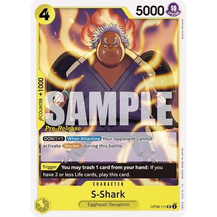 S-Shark (OP08-111) - Two Legends Pre-Release Cards