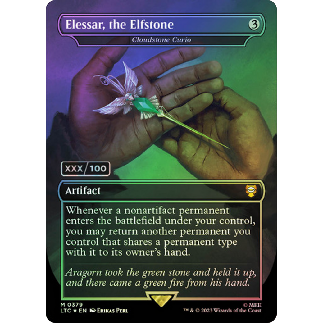 Cloudstone Curio (LTC-379Z) - Tales of Middle-earth Commander / Elessar, the Elfstone (Borderless) Foil