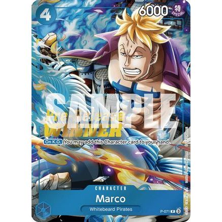 Marco (Two Legends Pre-Release Winner) (P-071) - One Piece Promotion Cards Foil