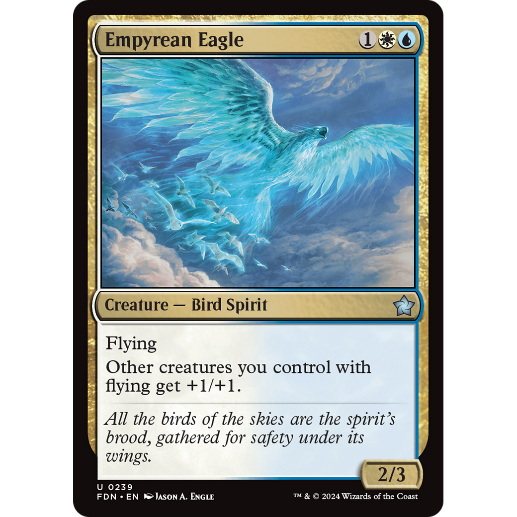 Empyrean Eagle (FDN-239) - Foundations Foil