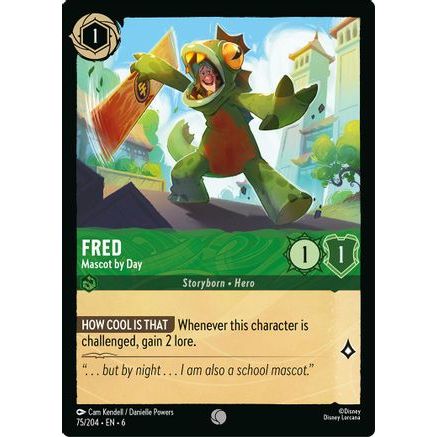 Fred - Mascot by Day (75/204) - Azurite Sea Cold Foil
