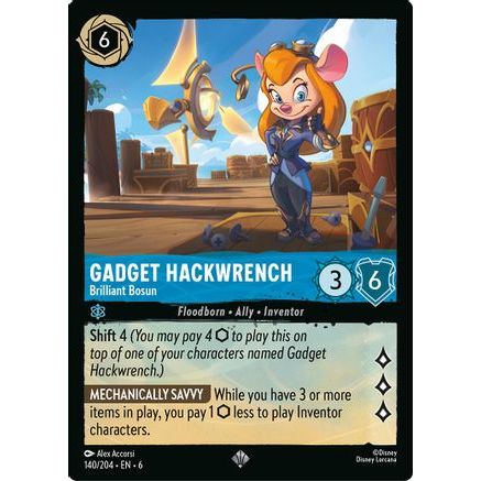 Gadget Hackwrench - Brilliant Bosun (140/204) - Azurite Sea Cold Foil