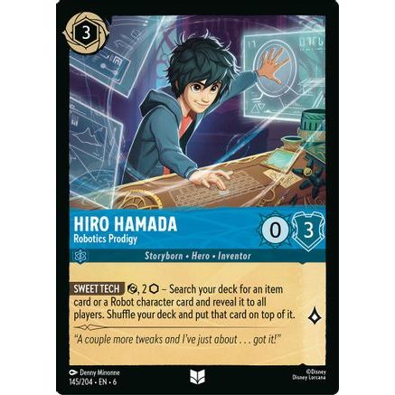 Hiro Hamada - Robotics Prodigy (145/204) - Azurite Sea