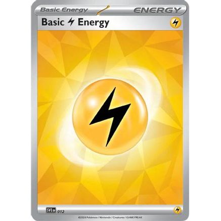 Basic Lightning Energy 12 - SV07 Stellar Crown Holofoil