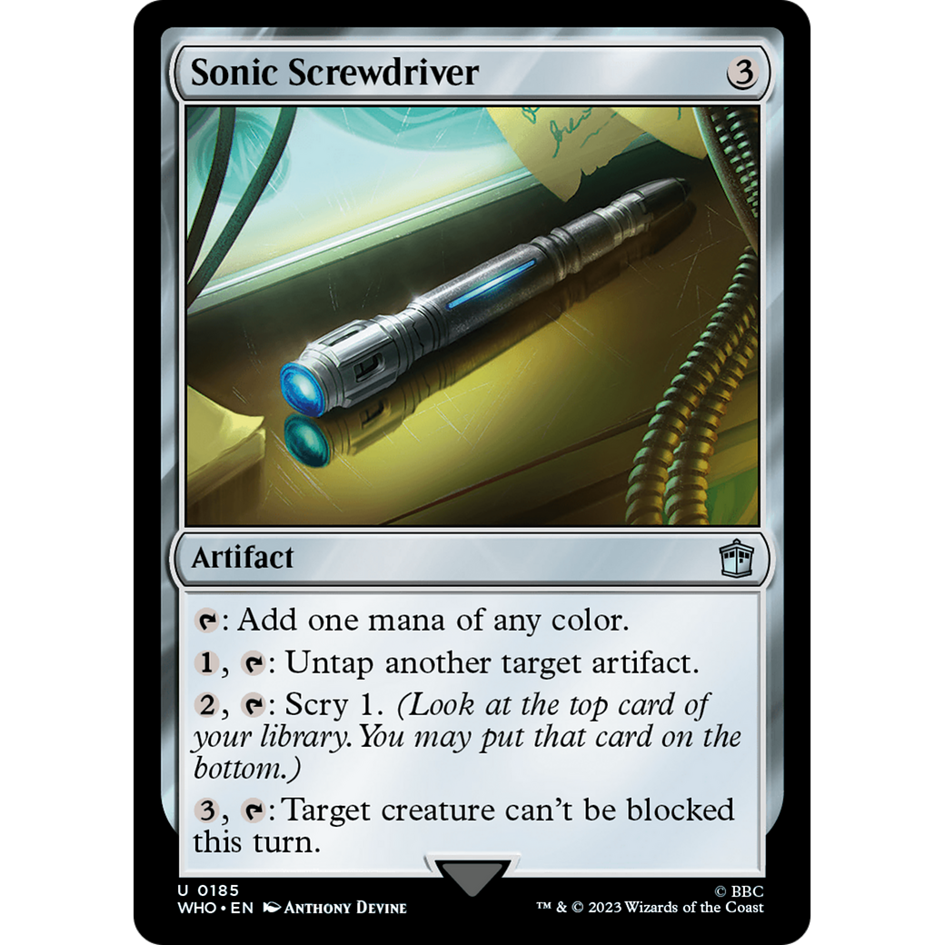 Sonic Screwdriver (0185) (WHO-185) - Doctor Who Foil