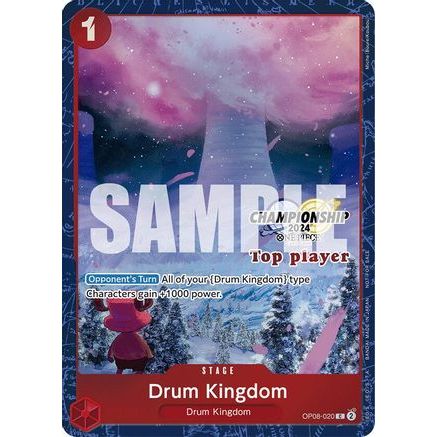Drum Kingdom (Championship 2024 Top Player Pack) (OP08-020) - One Piece Promotion Cards Foil