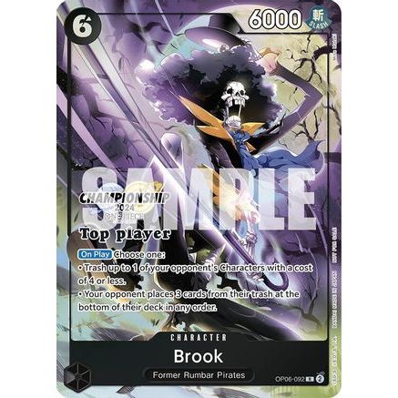 Brook (Championship 2024 Top Player Pack) (OP06-092) - One Piece Promotion Cards Foil