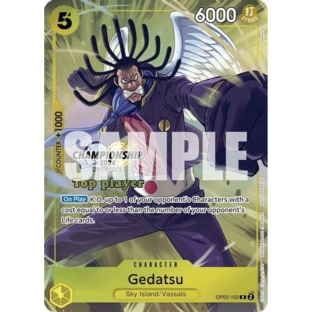 Gedatsu (Championship 2024 Top Player Pack) (OP05-102) - One Piece Promotion Cards Foil