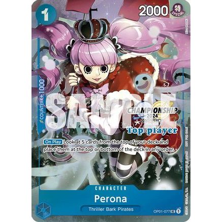 Perona (Championship 2024 Top Player Pack) (OP01-077) - One Piece Promotion Cards