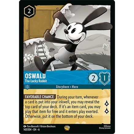 Oswald - The Lucky Rabbit (142/204) - Azurite Sea Cold Foil