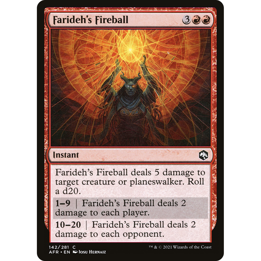 Farideh's Fireball (AFR-142) - Adventures in the Forgotten Realms