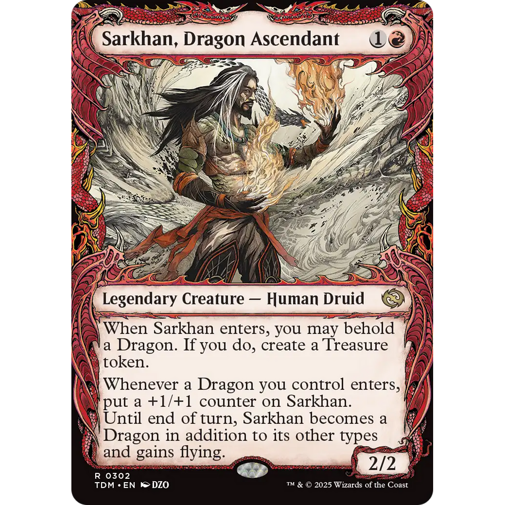 Sarkhan, Dragon Ascendant (TDM-302) - Tarkir: Dragonstorm: (Showcase)