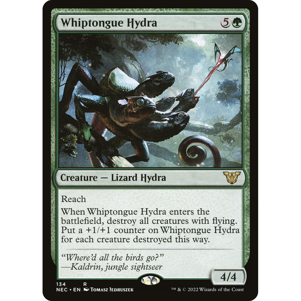 Whiptongue Hydra (NEC-134) - Neon Dynasty Commander