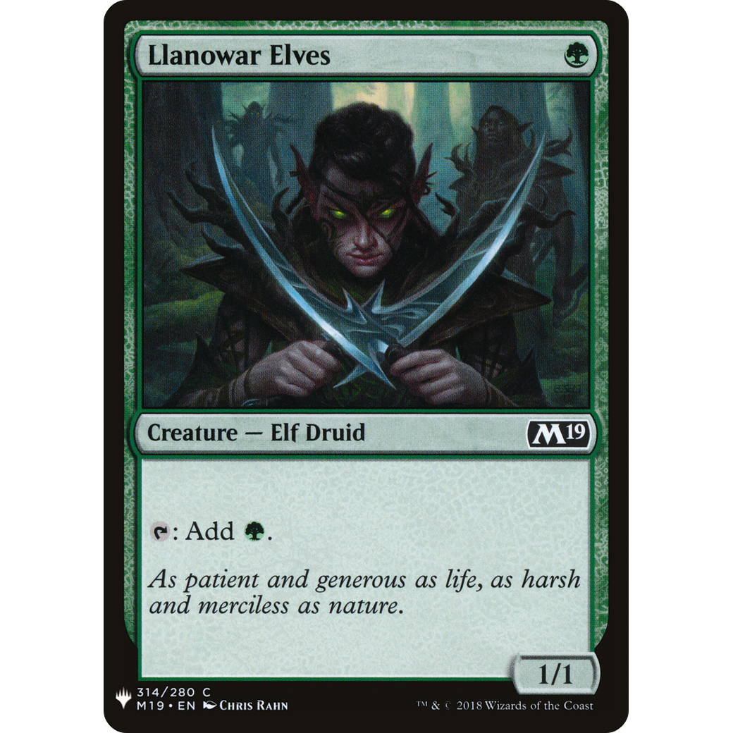 Llanowar Elves (LIST-314) - The List