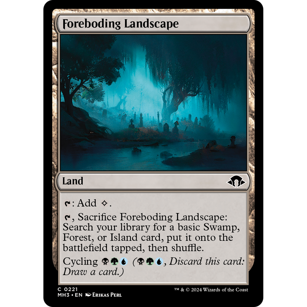 Foreboding Landscape (MH3-221) - Modern Horizons 3 Foil
