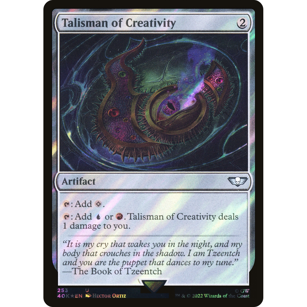 Talisman of Creativity (40K-253) - Warhammer 40,000 Commander Foil
