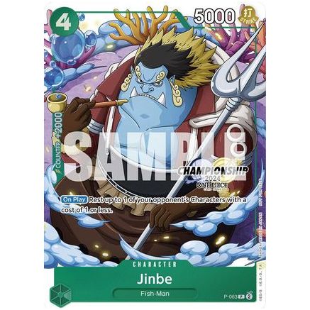 Jinbe (CS 2024 Event Pack Finalist) (P-063) - One Piece Promotion Cards Foil