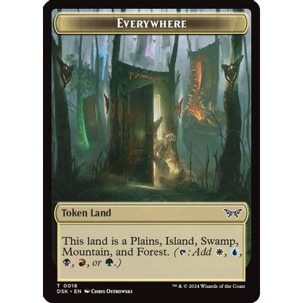 Everywhere // Copy Double-Sided Token (DSK-16 // 1) - Duskmourn: House of Horror Foil