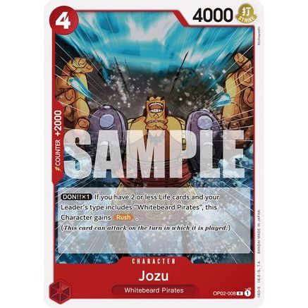 Jozu (OP02-008) - Starter Deck 15: RED Edward.Newgate