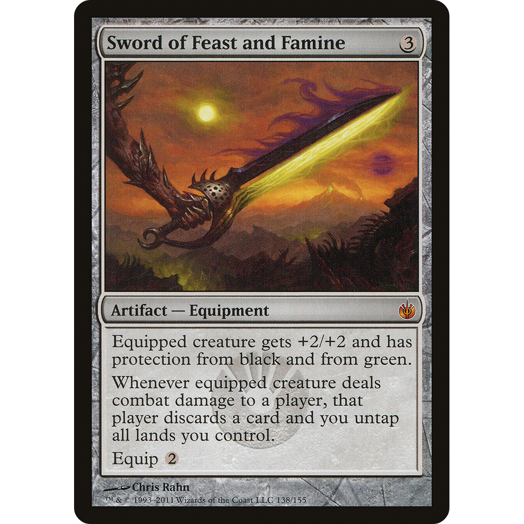 Sword of Feast and Famine (MBS-138) - Mirrodin Besieged Foil