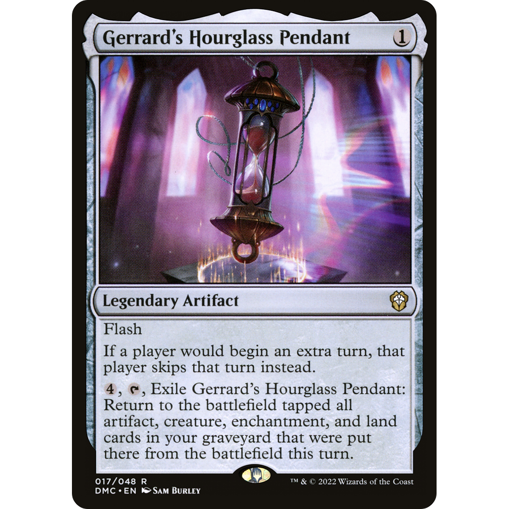 Gerrard's Hourglass Pendant (DMC-017) - Dominaria United Commander