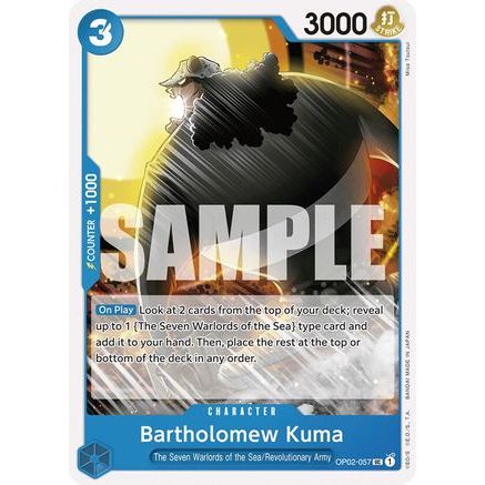 Bartholomew Kuma (OP02-057) - Starter Deck 17: BLUE Donquixote Doflamingo