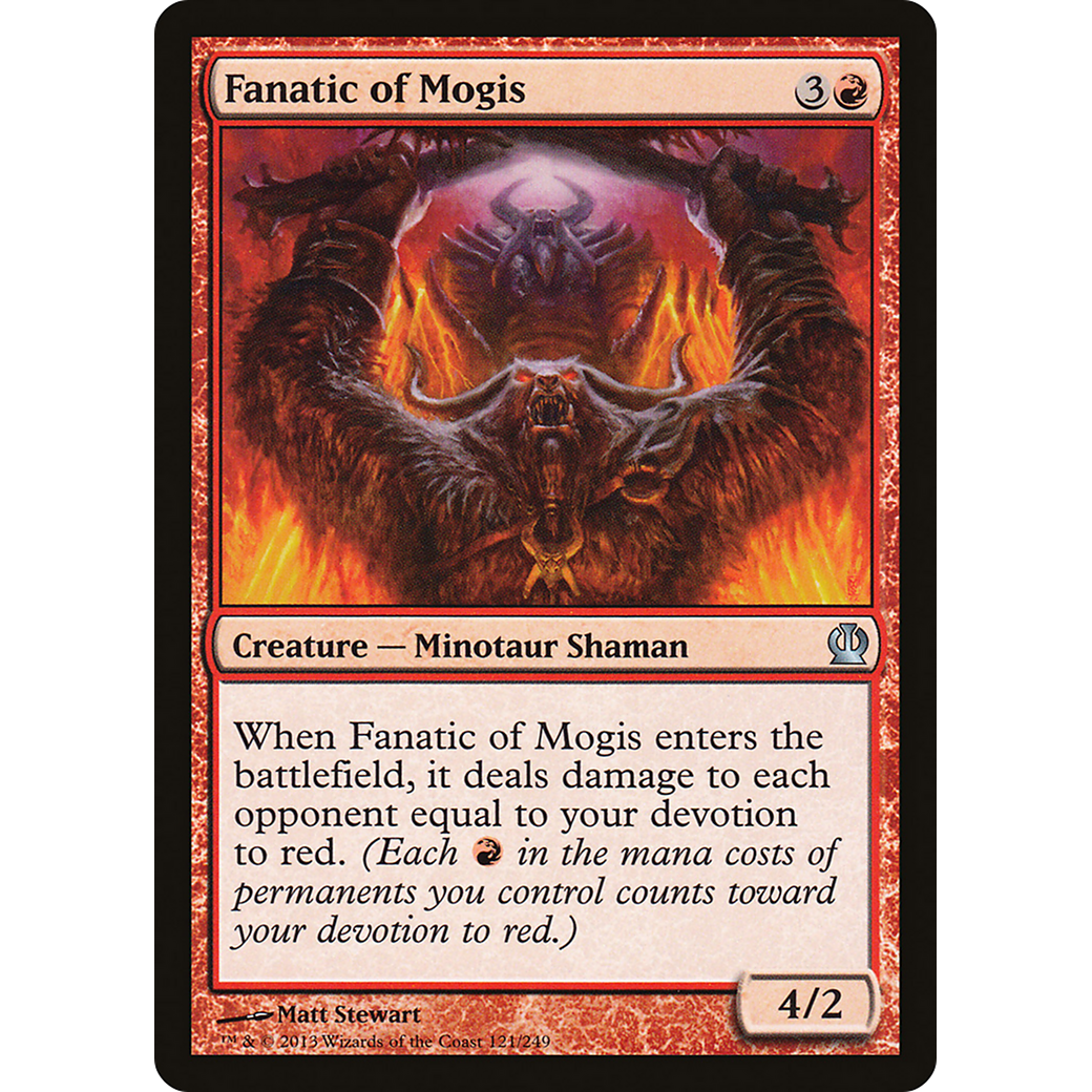 Fanatic of Mogis (THS-121) - Theros Foil