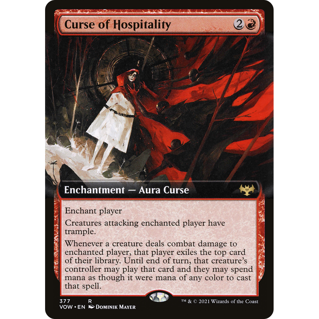 Curse of Hospitality (Extended Art) (VOW-377) - Innistrad: Crimson Vow: (Extended Art)