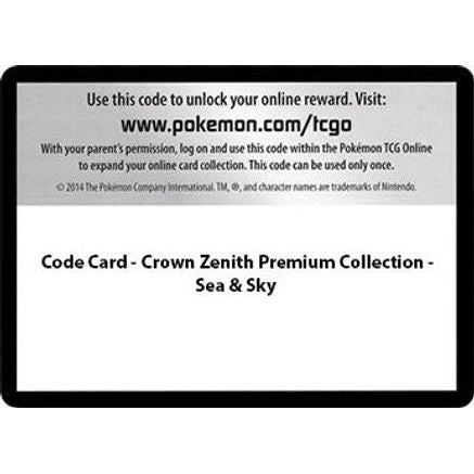 Code Card - Sea & Sky Premium Collection - Crown Zenith
