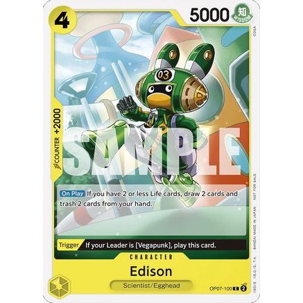 Edison (Tournament Pack 2024 Oct.-Dec.) (OP07-100) - One Piece Promotion Cards