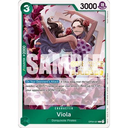 Viola (Judge Pack Vol. 4) (OP04-021) - One Piece Promotion Cards Foil