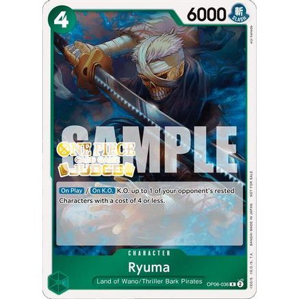 Ryuma (Judge Pack Vol. 4) (OP06-036) - One Piece Promotion Cards Foil
