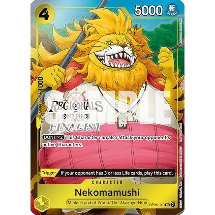 Nekomamushi (Offline Regional 2024 Vol. 3) [Finalist] (OP06-110) - One Piece Promotion Cards Foil