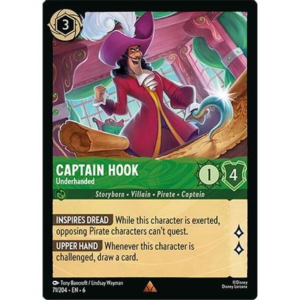 Captain Hook - Underhanded (71/204) - Azurite Sea Cold Foil