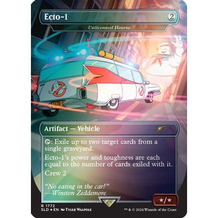 Ecto-1 - Unlicensed Hearse (Rainbow Foil) (SLD-1772) - Secret Lair Drop Series Foil