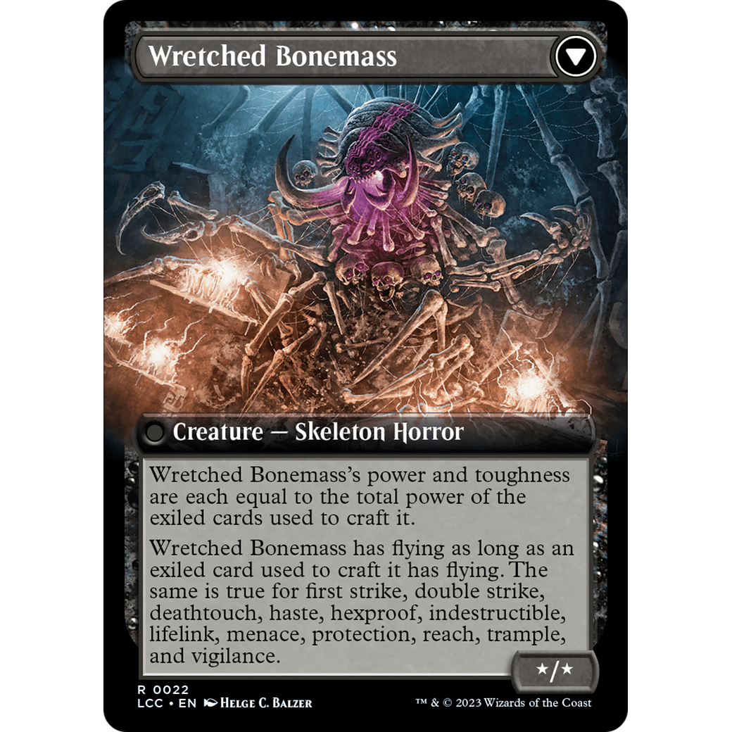 Altar of the Wretched // Wretched Bonemass (LCC-022) - The Lost Caverns of Ixalan Commander: (Extended Art)