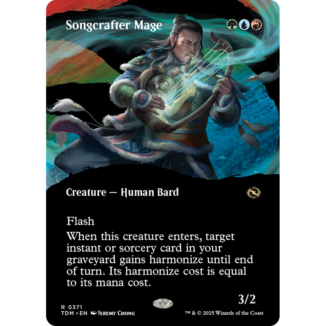 Songcrafter Mage (TDM-371) - Tarkir: Dragonstorm: (Showcase) (Borderless) Foil