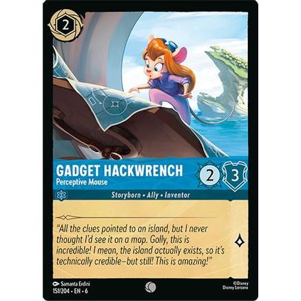 Gadget Hackwrench - Perceptive Mouse (151/204) - Azurite Sea Cold Foil