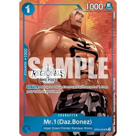 Mr.1 (Daz.Bonez) (Online Regional 2024 Vol. 3) (OP02-063) - One Piece Promotion Cards