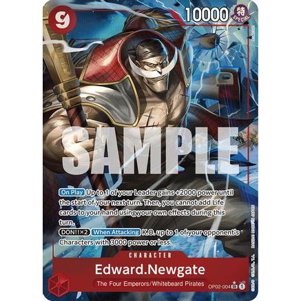 Edward.Newgate (OP02-004) (Alternate Art) (OP02-004) - Premium Booster -The Best- Foil
