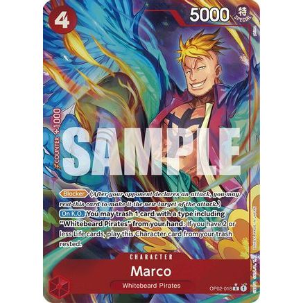 Marco (Alternate Art) (OP02-018) - Premium Booster -The Best- Foil