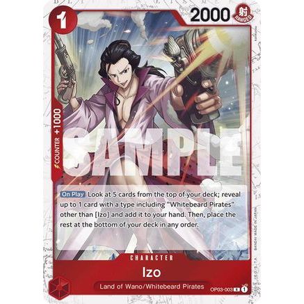 Izo (OP03-003) (Jolly Roger Foil) (OP03-003) - Premium Booster -The Best- Foil