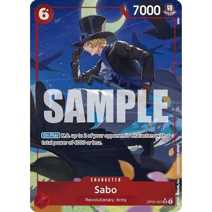 Sabo (OP05-007) (Alternate Art) (OP05-007) - Premium Booster -The Best- Foil