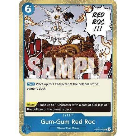 Gum-Gum Red Roc (Jolly Roger Foil) (OP04-056) - Premium Booster -The Best- Foil