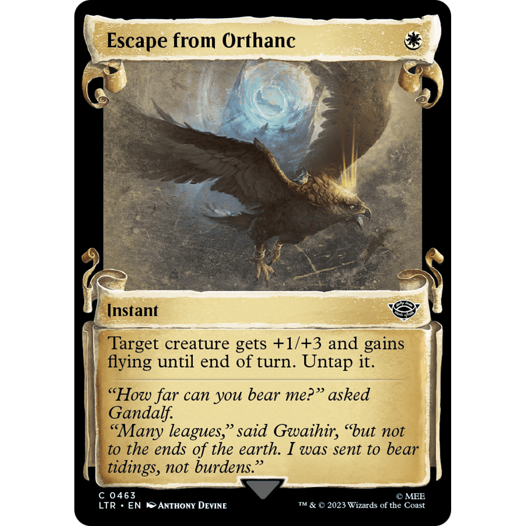 Escape from Orthanc (LTR-463) - The Lord of the Rings: Tales of Middle-earth: (Showcase) Foil