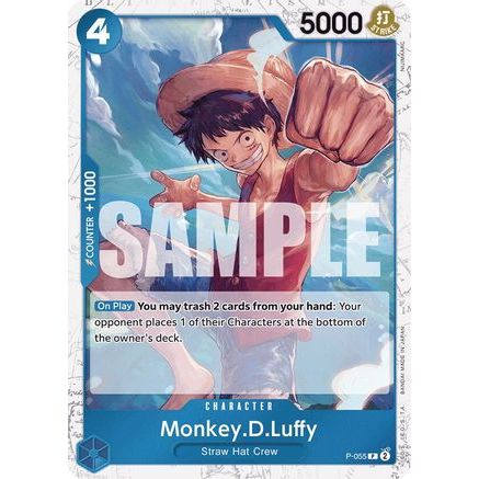 Monkey.D.Luffy (P-055) (Jolly Roger Foil) (P-055) - Premium Booster -The Best- Foil