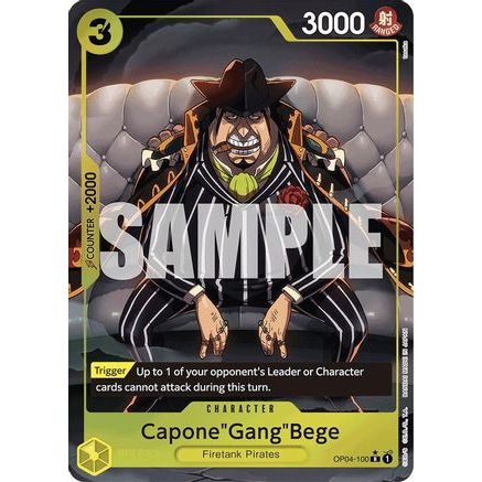 Capone"Gang"Bege (OP04-100) (Alternate Art) (OP04-100) - Premium Booster -The Best- Foil